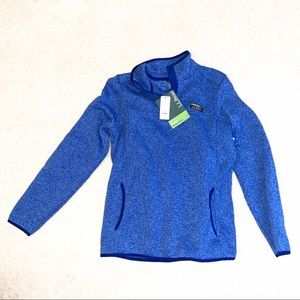 L.L. Bean blue fleece sweater